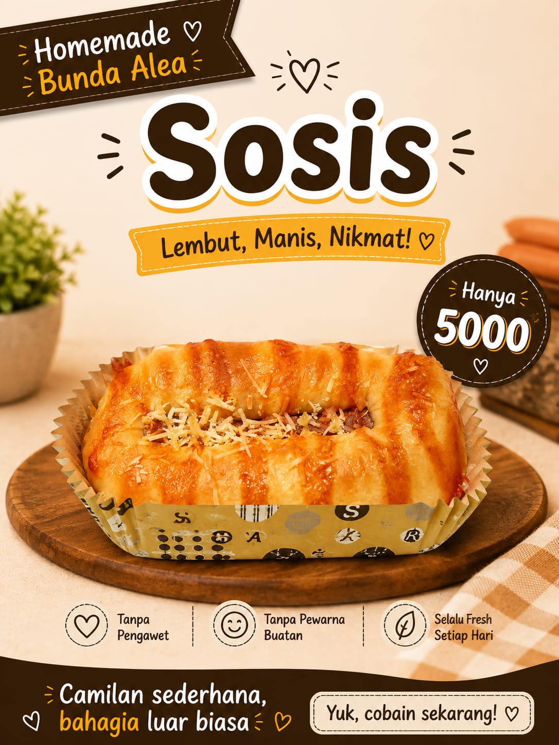 Roti Sosis Besar
