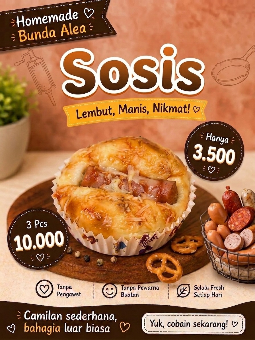 Roti Sosis Kecil